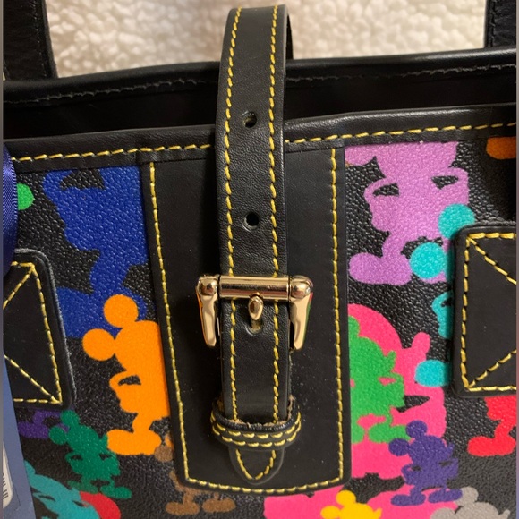 NWT Dooney & Bourke Disney 2010 Wonder Mickey Silhouettes Med Tote/Shoulder Bag - Picture 16 of 16